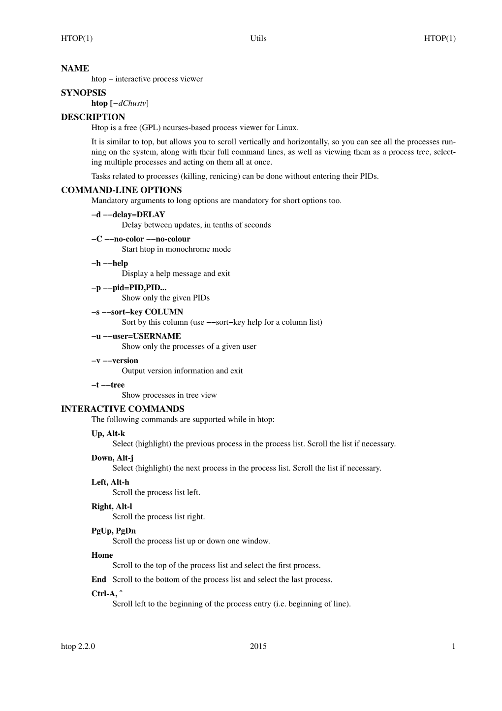 Name Synopsis Description Command-Line Options