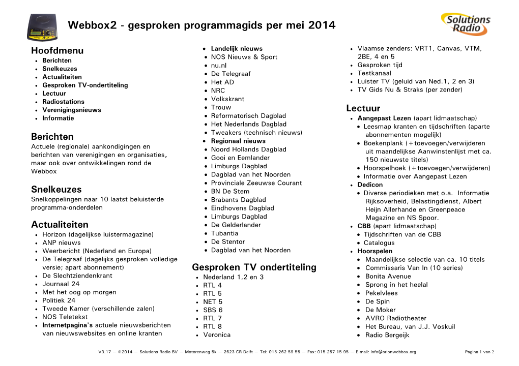 Gesproken Programmagids Webbox2