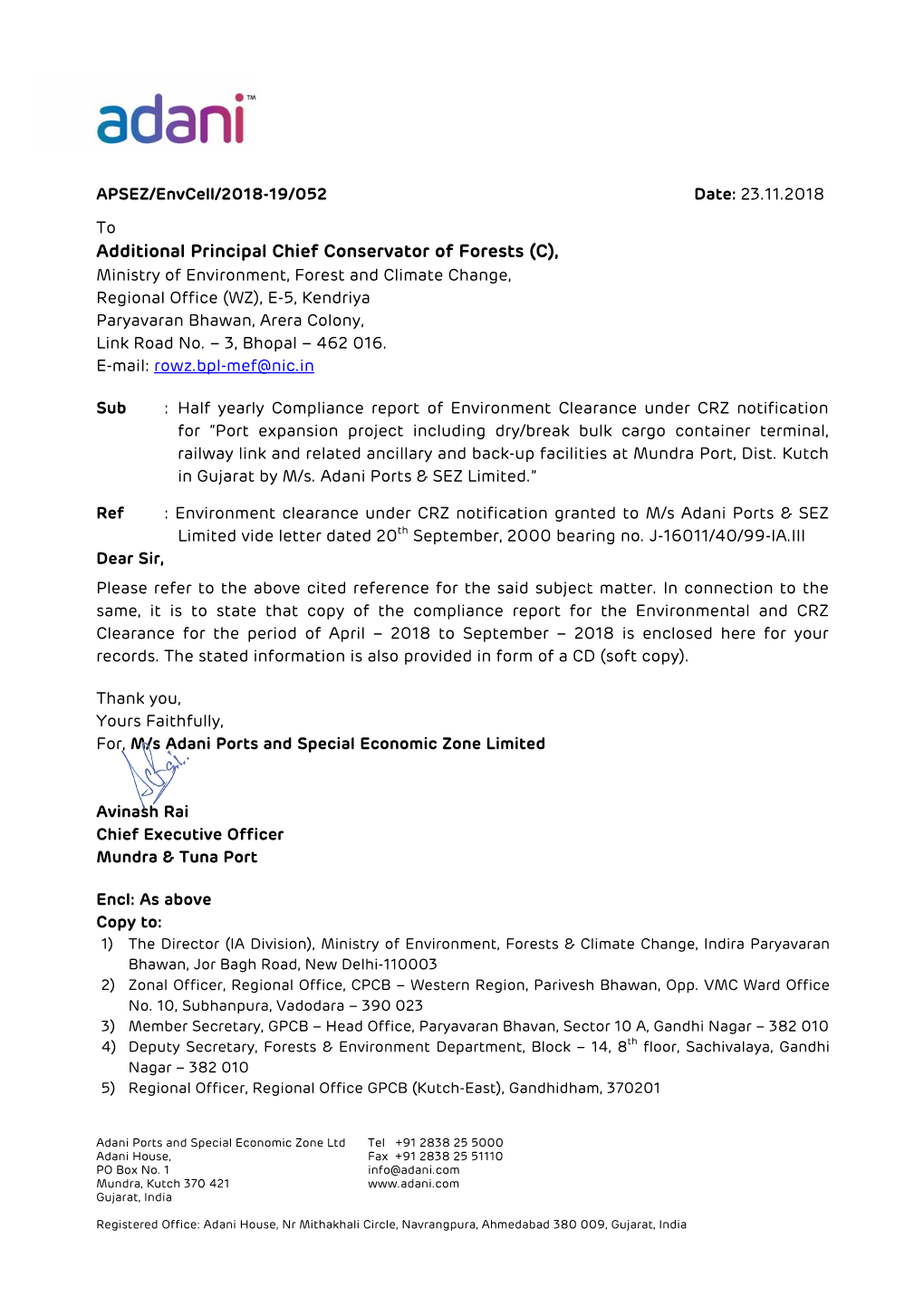 2000 Port Expansion and Other Ancillary Services Apr18 to Sep18