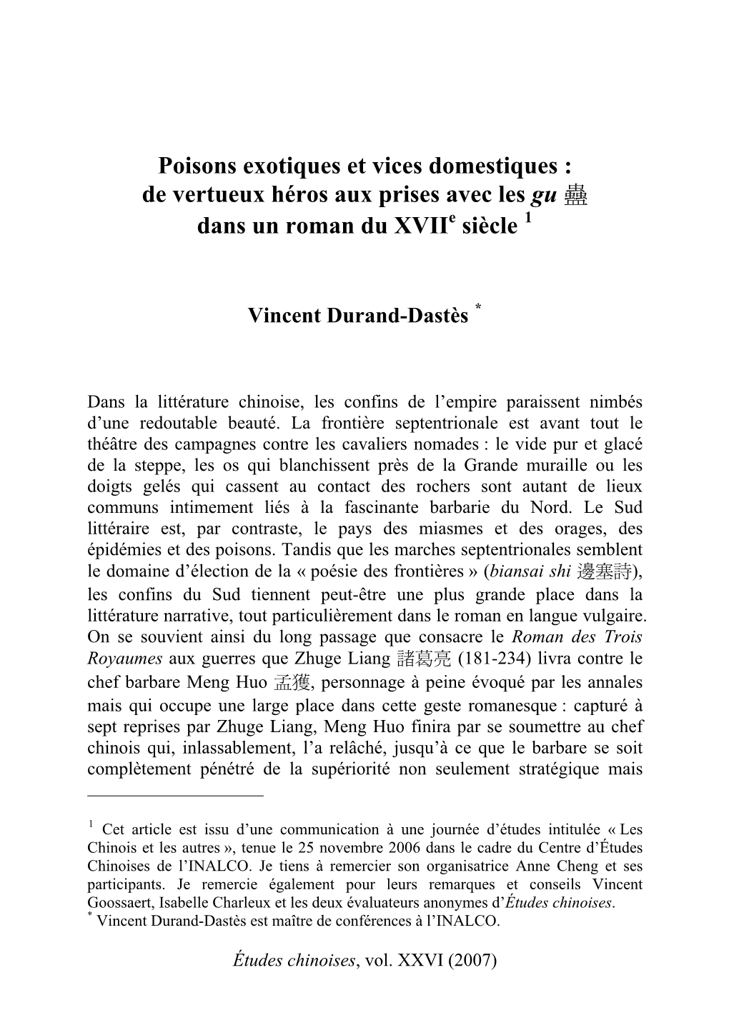 Poisons Barbares : Un Vertueux Hros Aux Prises Avec Le Gu Dans Un