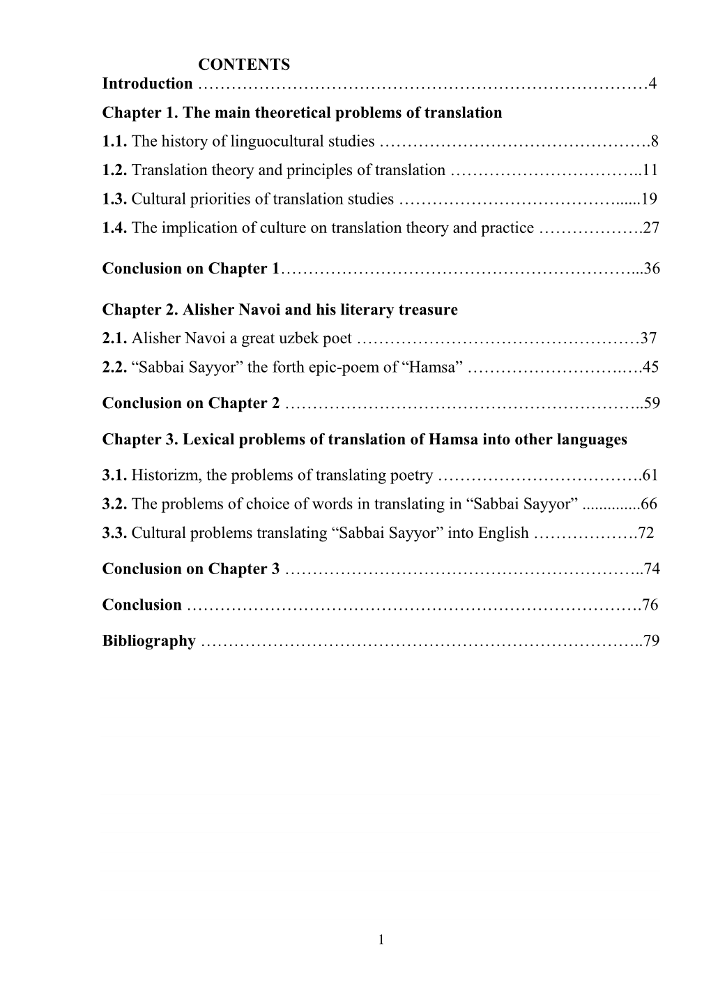 4 Chapter 1. the Main Theoretical Problems of Translation 1.1