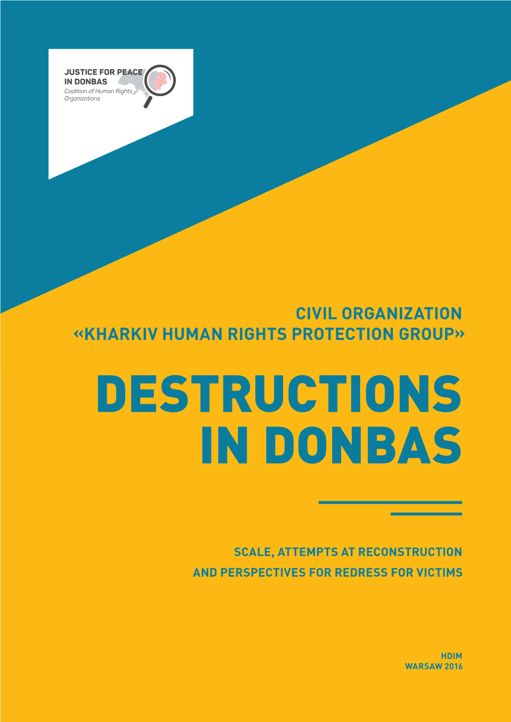 Destructions in Donbas