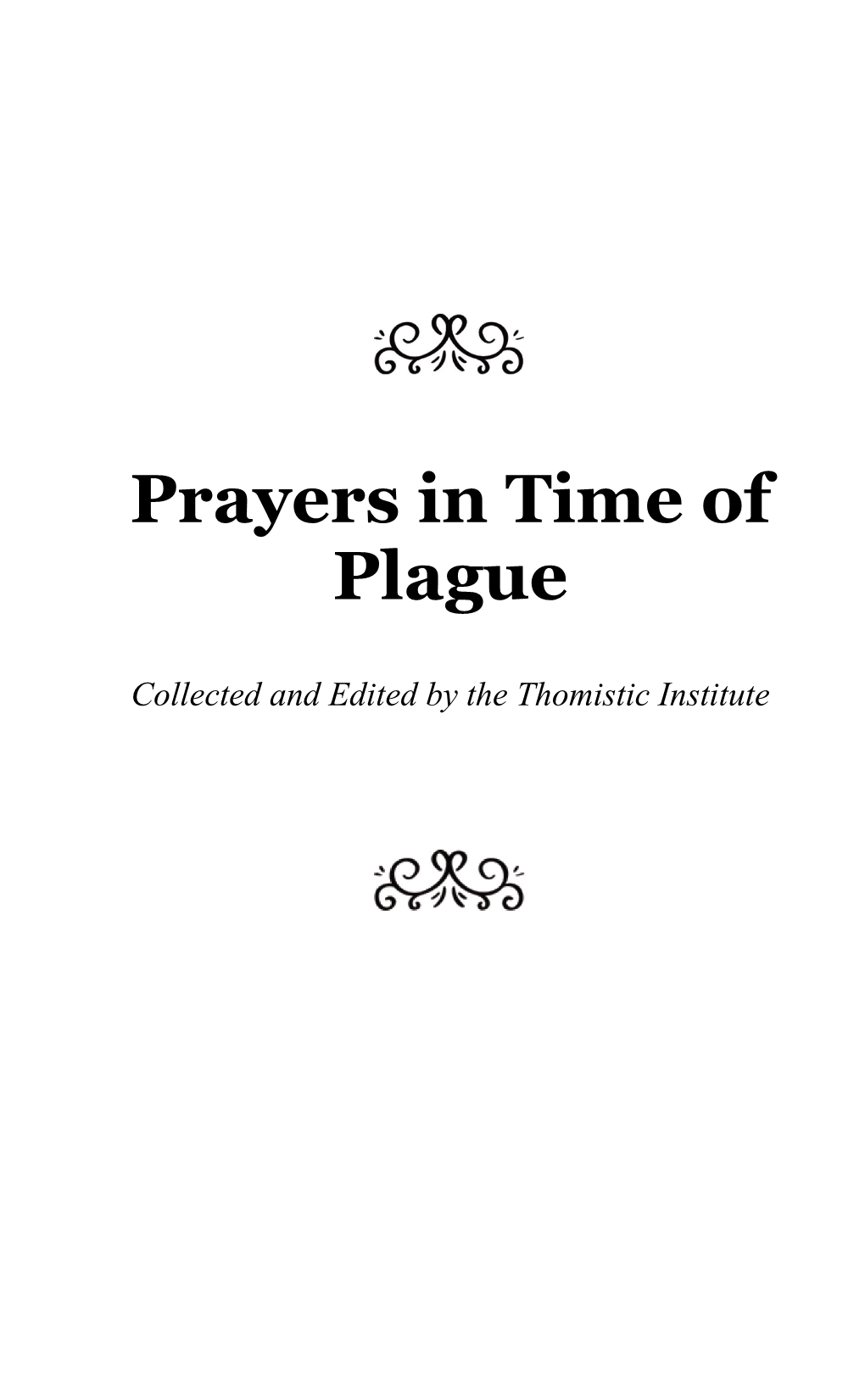 Prayers in Time of Plague (Paperback) V3