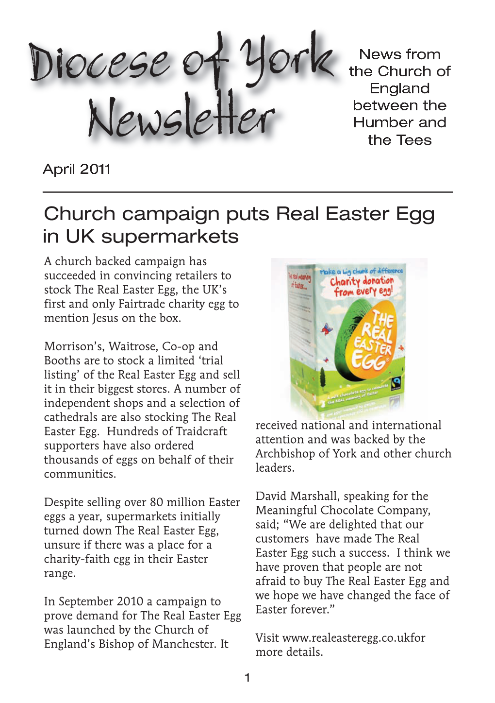 Diocese of York Newsletter