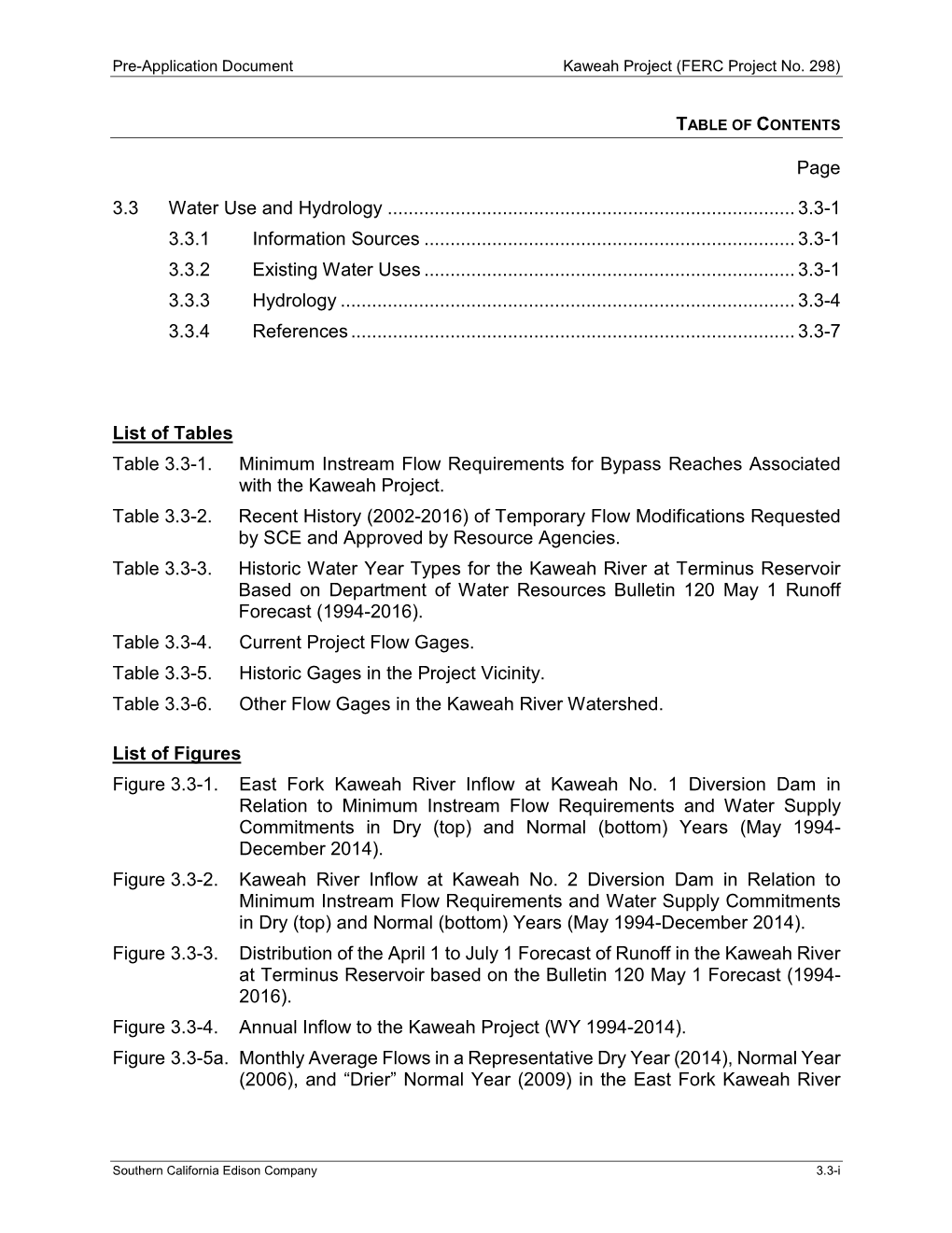 3.3 Water Use and Hydrology