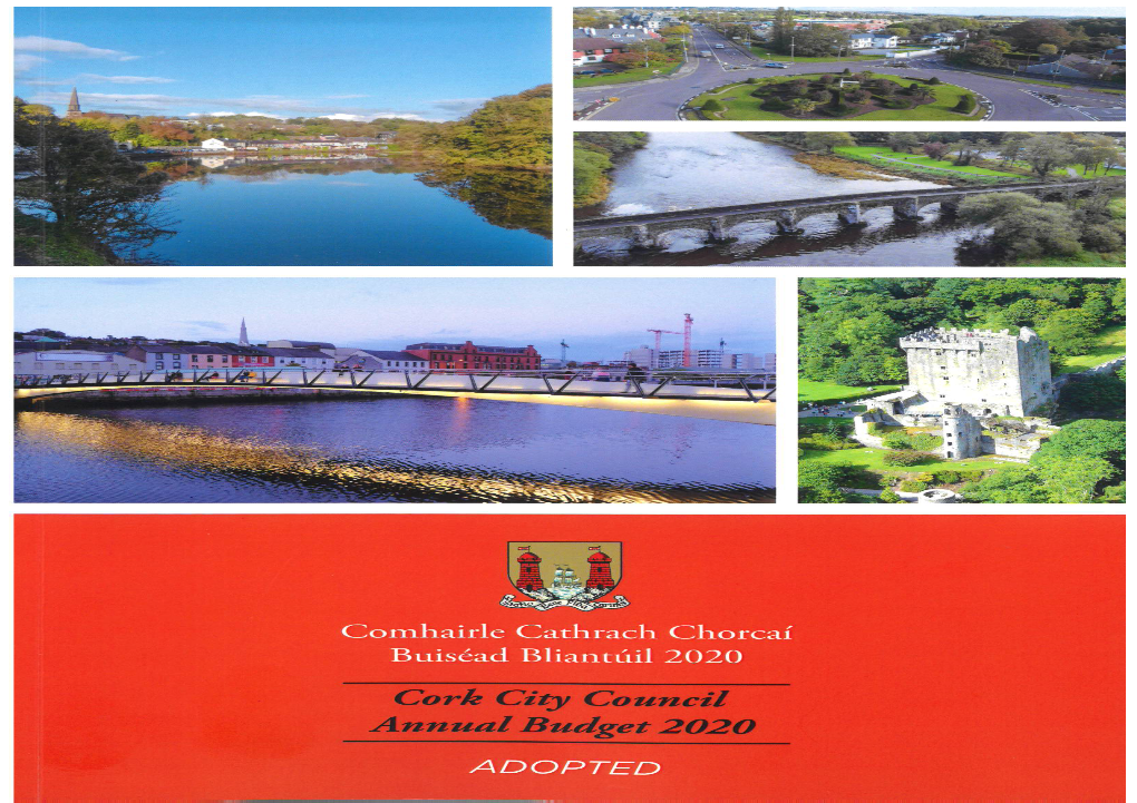Cork City Council Comhairle Cathrach Chorcaí Budget 2020