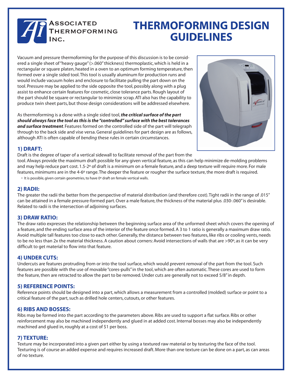 Thermoforming Design Guidelines