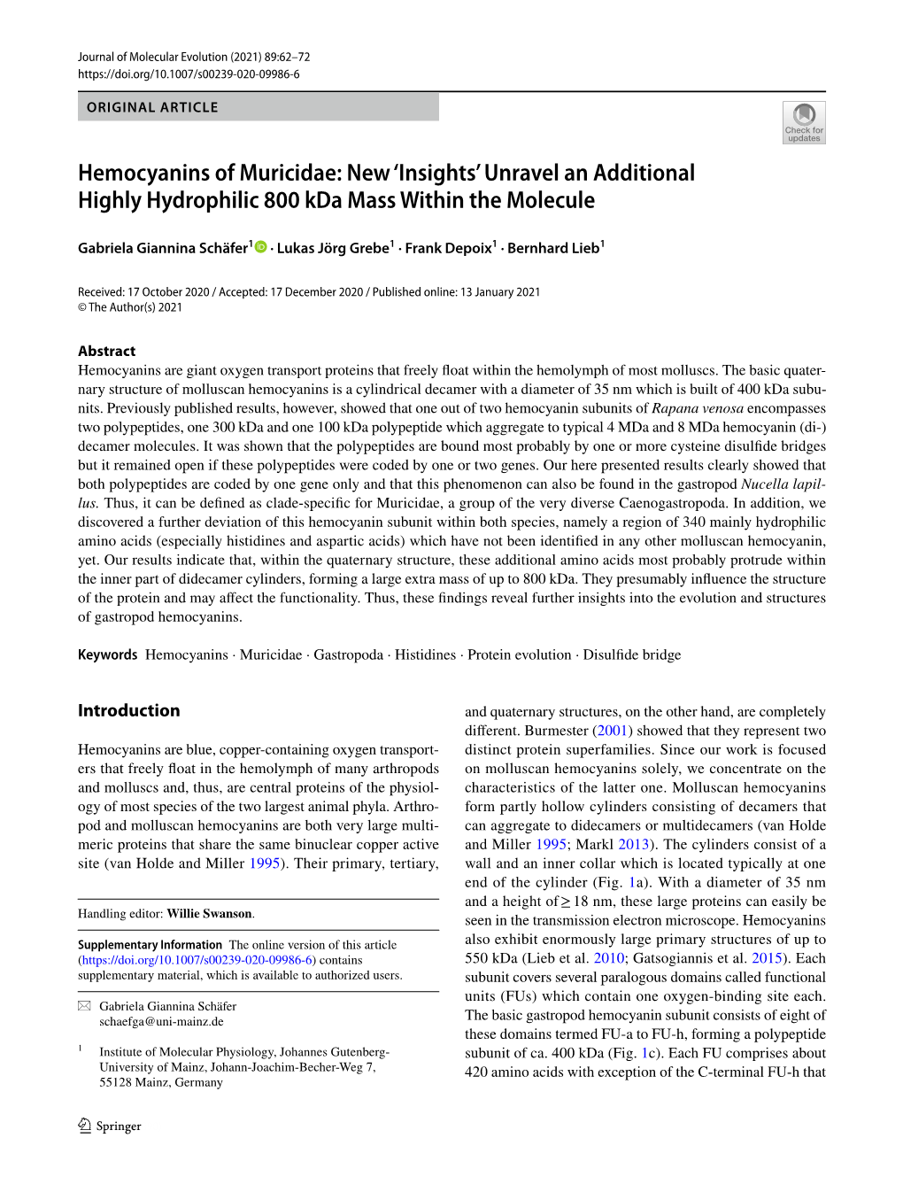 'Insights' Unravel an Additional Highly Hydrophilic 800 Kda Mass Within