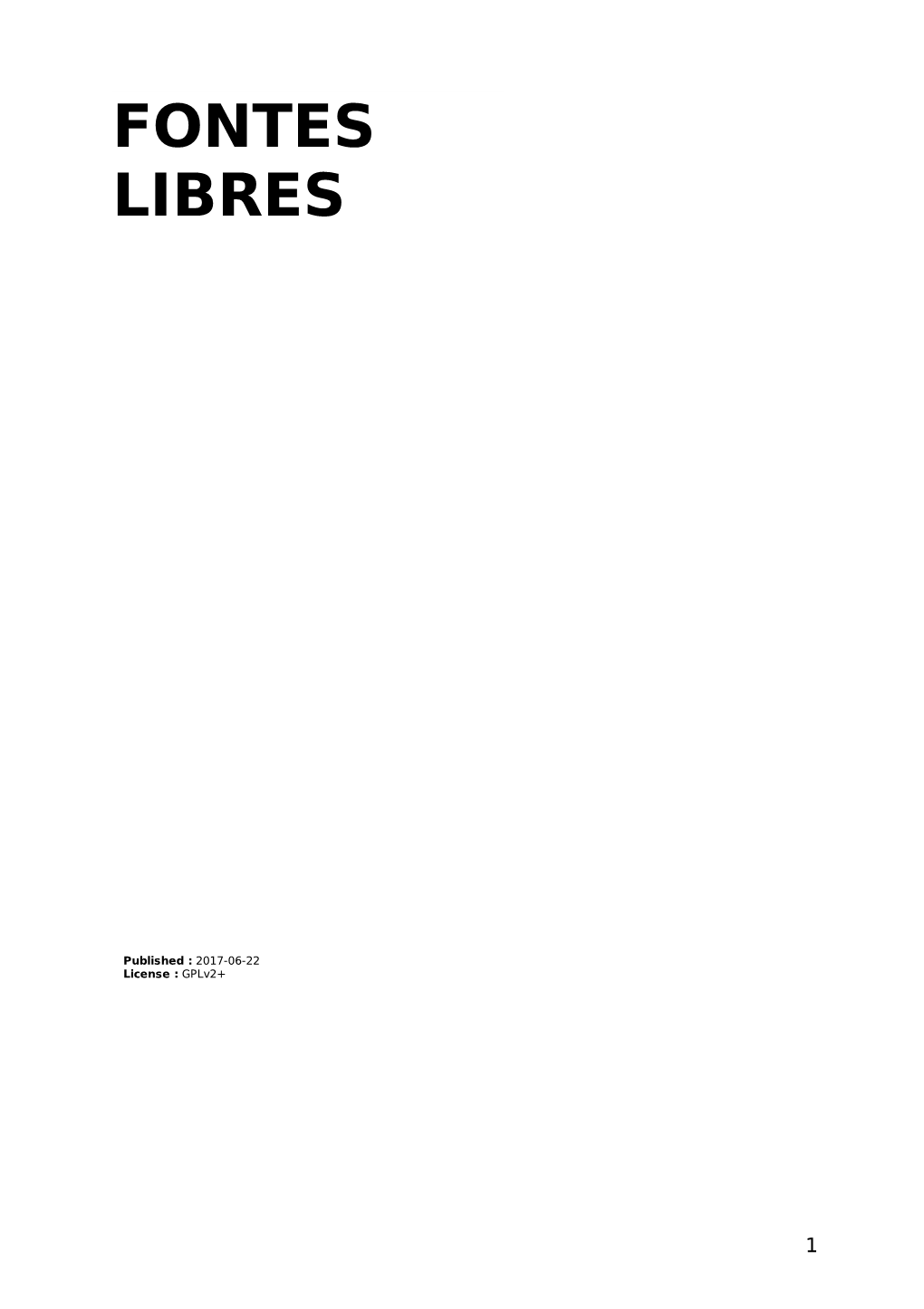 Fontes Libres