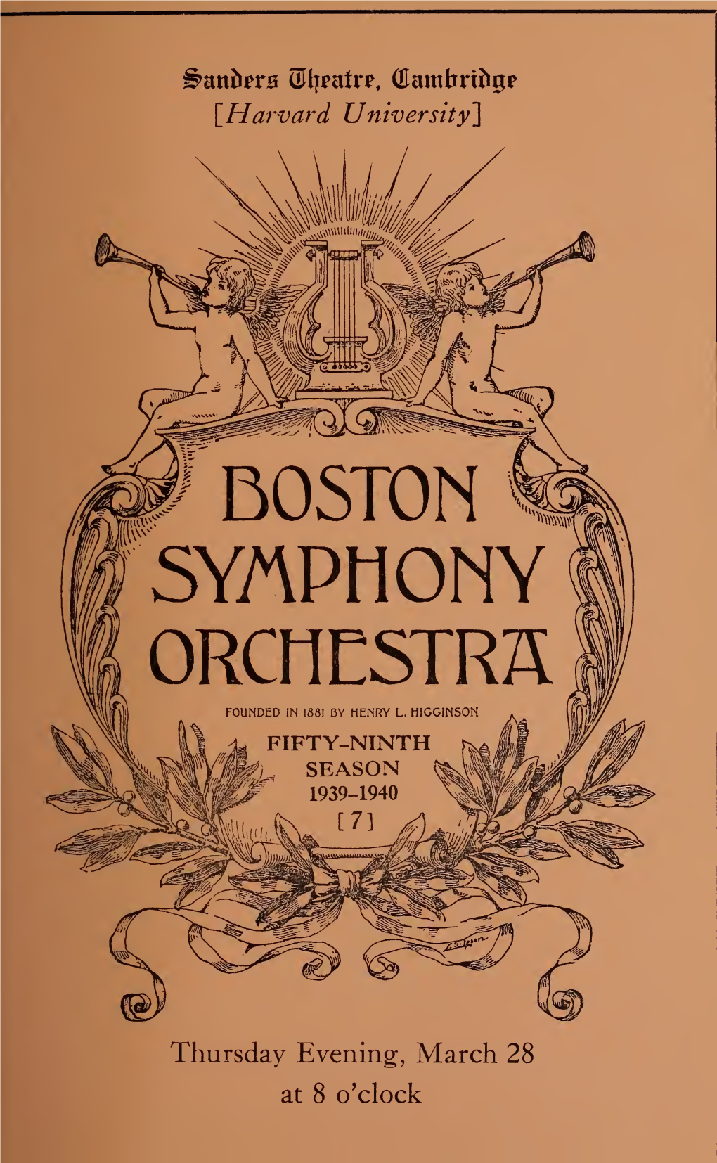 Boston Symphony Orchestra Concert Programs, Season 59,1939-1940, Trip