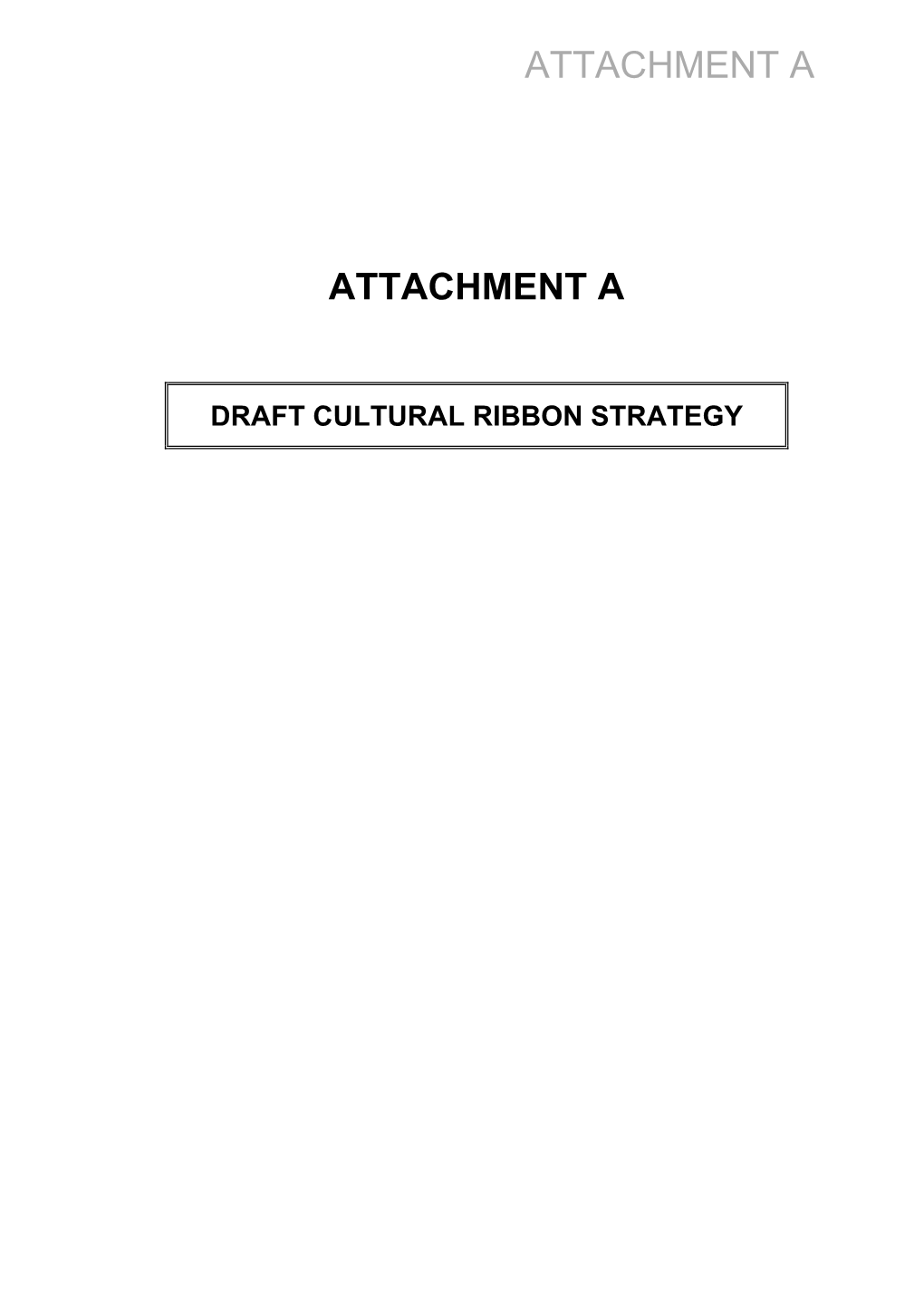 Cultural Ribbon Strategy