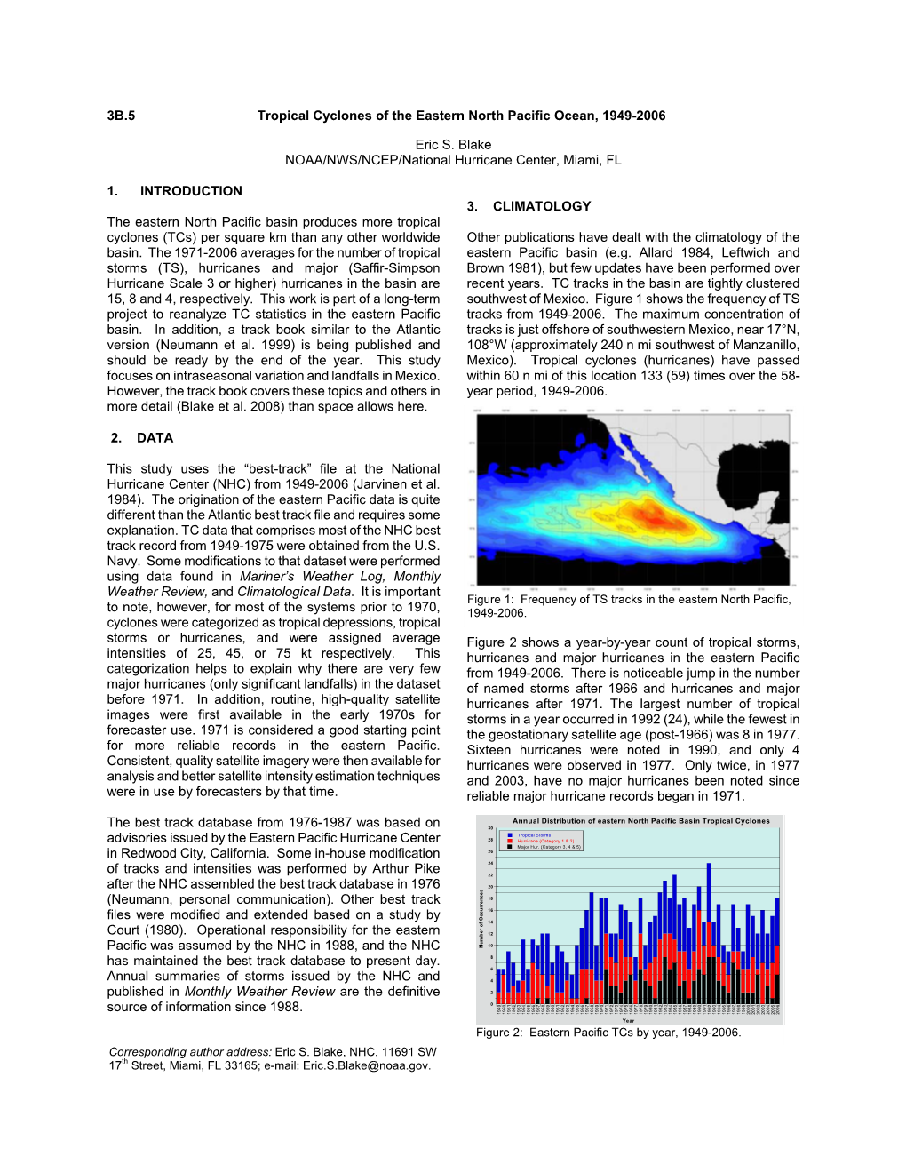 3B.5 Tropical Cyclones of the Eastern North Pacific Ocean, 1949-2006