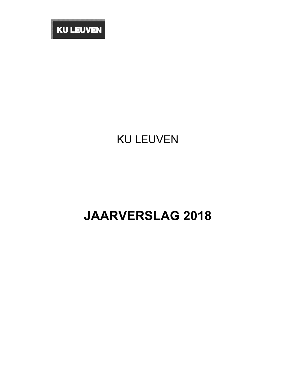 KU Leuven Jaarverslag 2018.Pdf