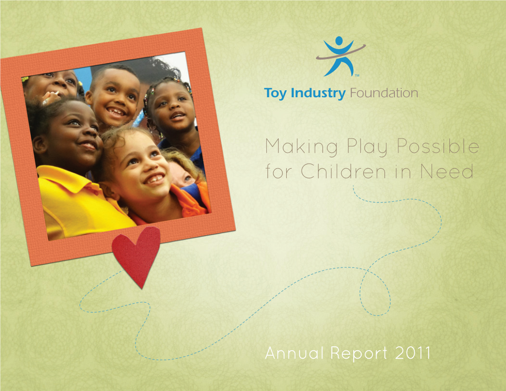 Making Play Possible for Children in Need