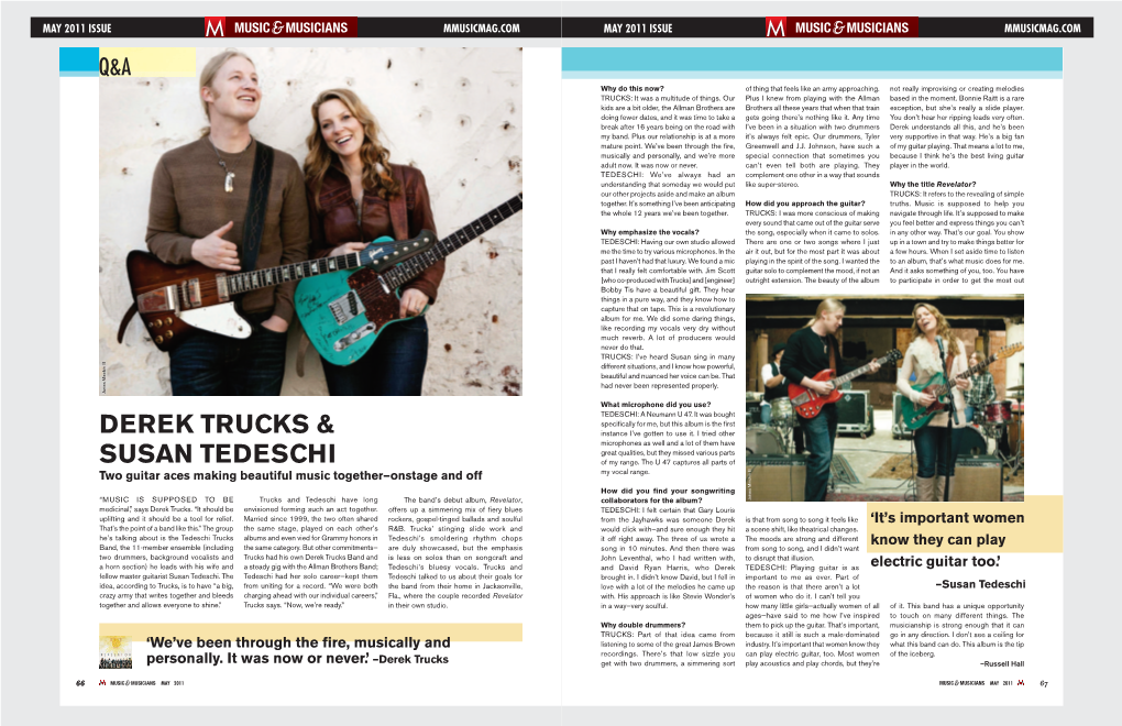 Derek Trucks & Susan Tedeschi