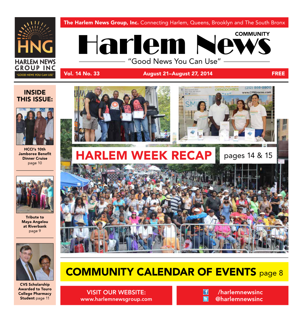 Harlem Week RECAP Pages 14 & 15