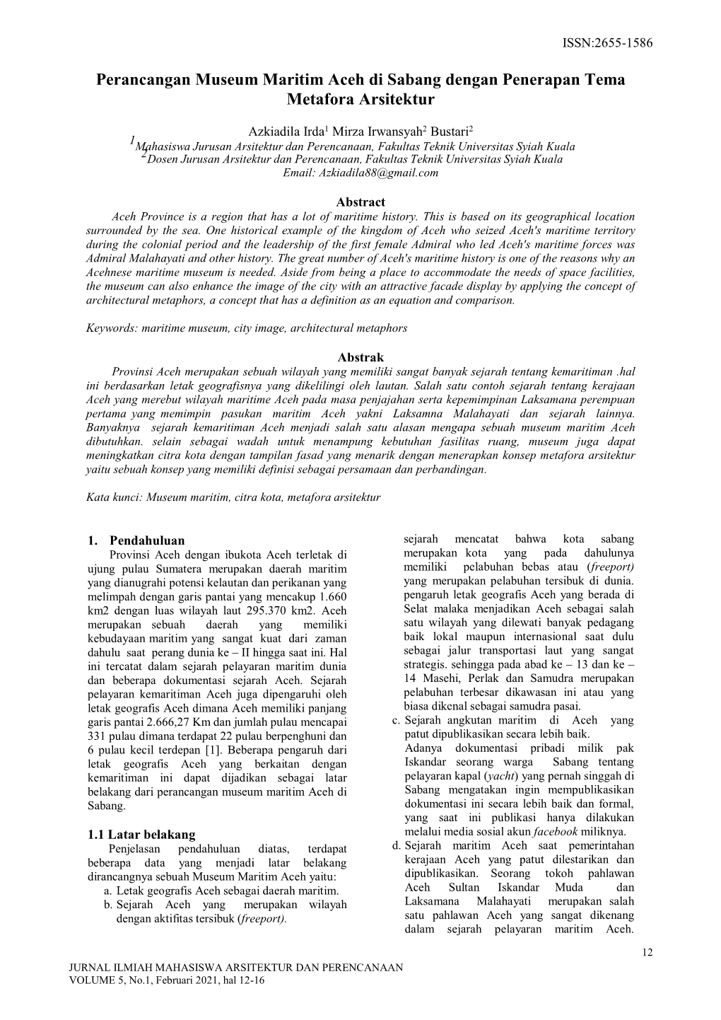 Template Penulisan Jurnal INKOM