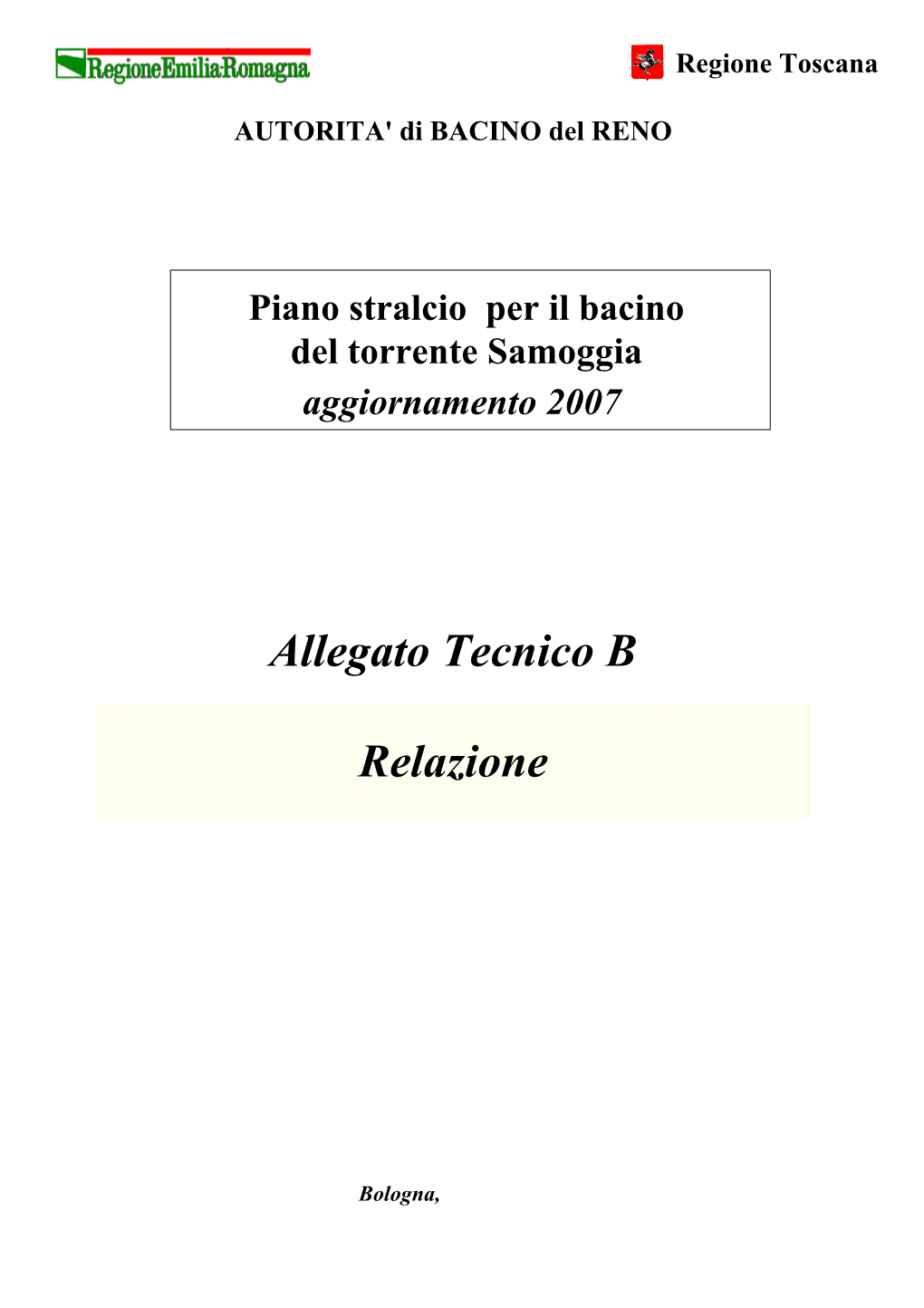 Allegato Tecnico B Relazione