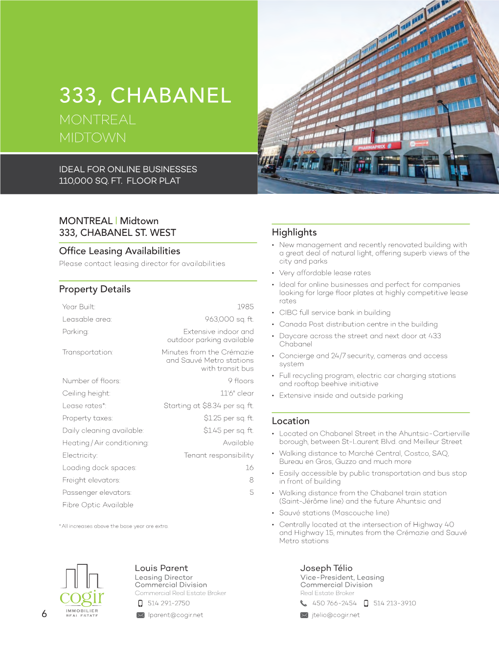 333, Chabanel Montreal Midtown