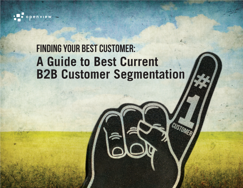 A Guide to Best Current B2B Customer Segmentation Table of Contents