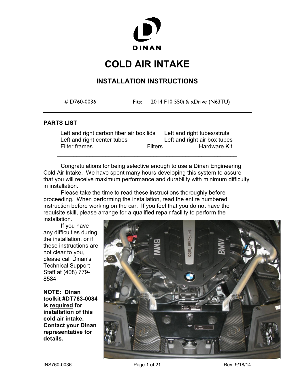 Cold Air Intake