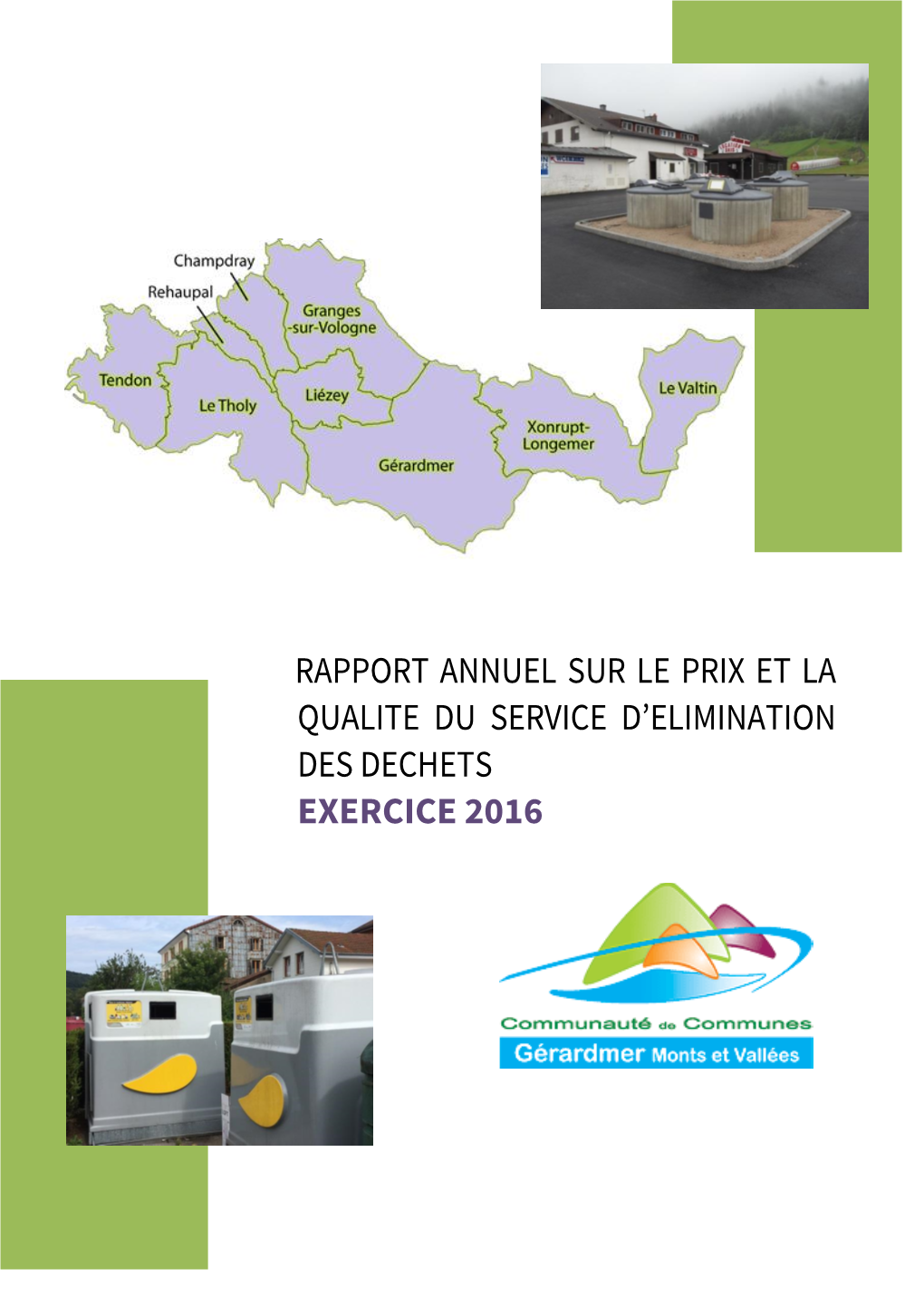 Rapport Annuel Sur Le Prix Et La Qualite Du Service D’Elimination Des Dechets Exercice 2016