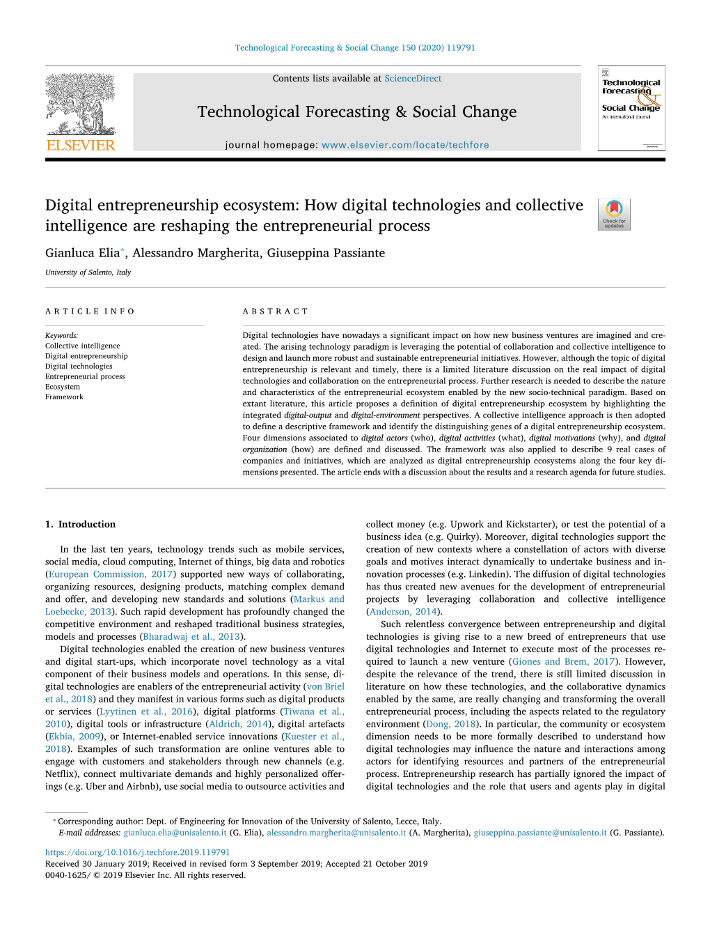 Digital Entrepreneurship Ecosystem How Digital Technologies And