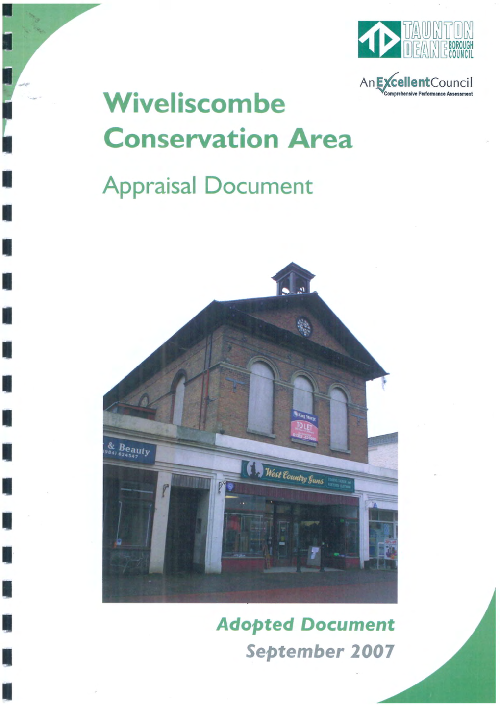 Wiveliscombe Conservation Area Appraisal