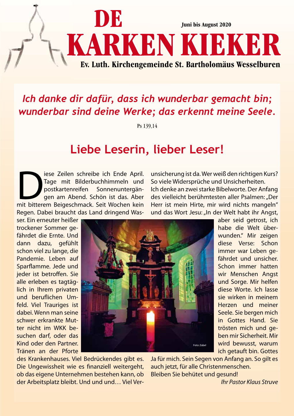 Liebe Leserin, Lieber Leser!