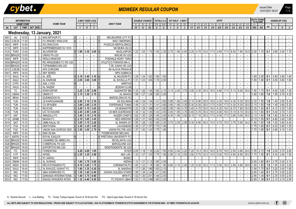 Midweek Regular Coupon 12/01/2021 09:23 1 / 4