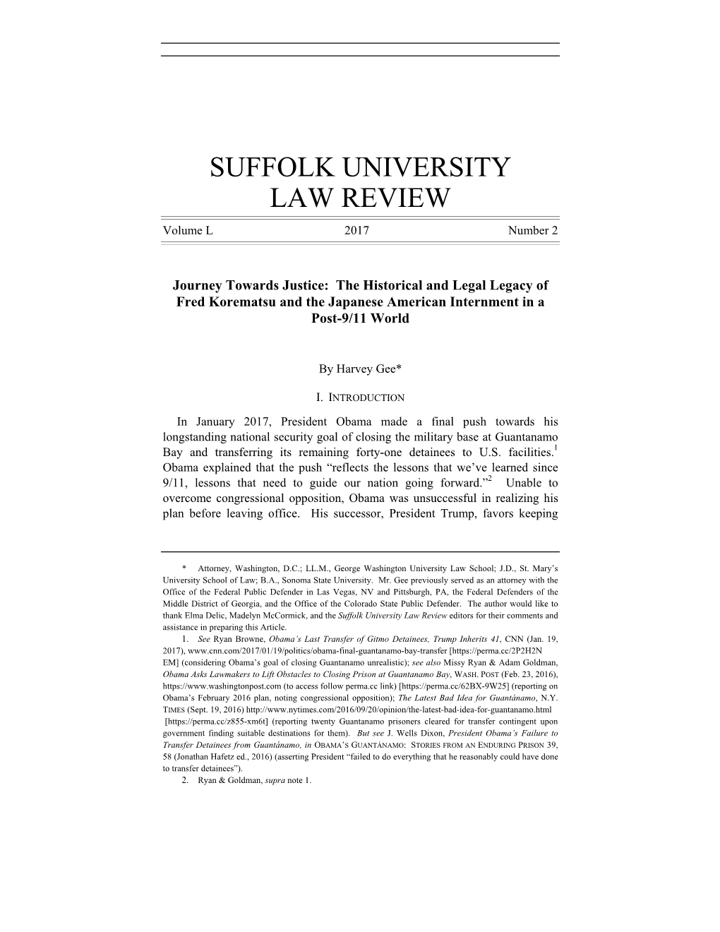 Suffolk University Law Review