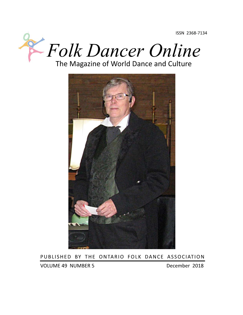 Folk Dancer Online the Magazine of World Dance and Culture
