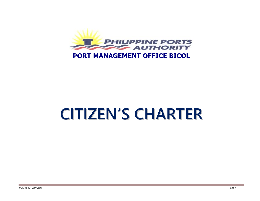 Citizen's Charter