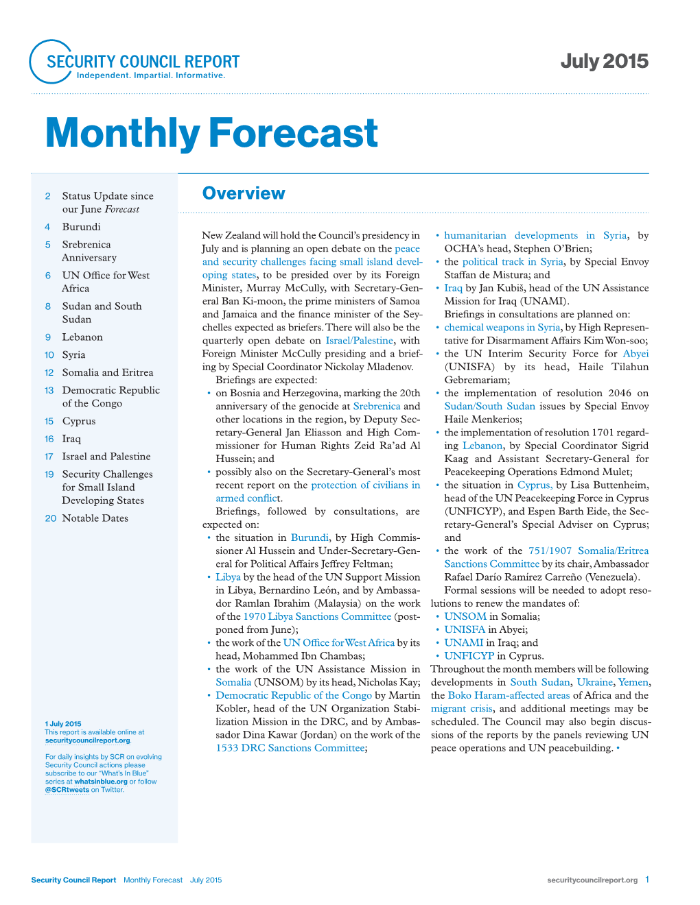 Forecast July 2015.Indd