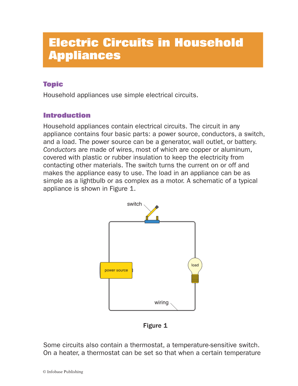 Electric Circuits in Household Appliances