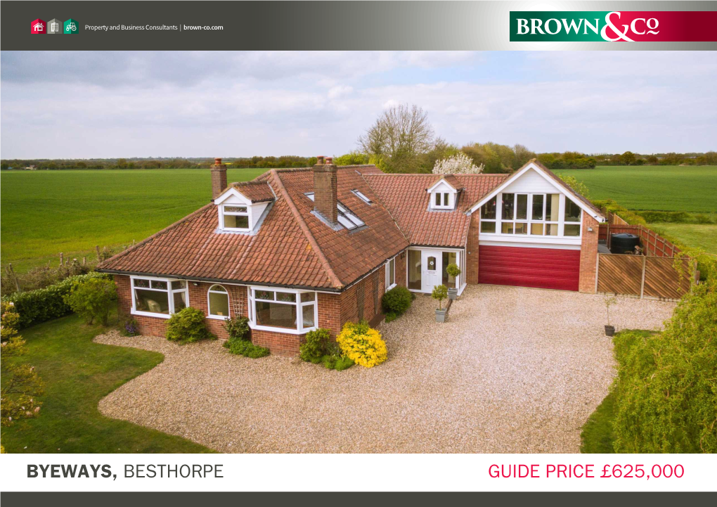BYEWAYS, BESTHORPE GUIDE PRICE £625,000 Property and Business Consultants | Brown-Co.Com