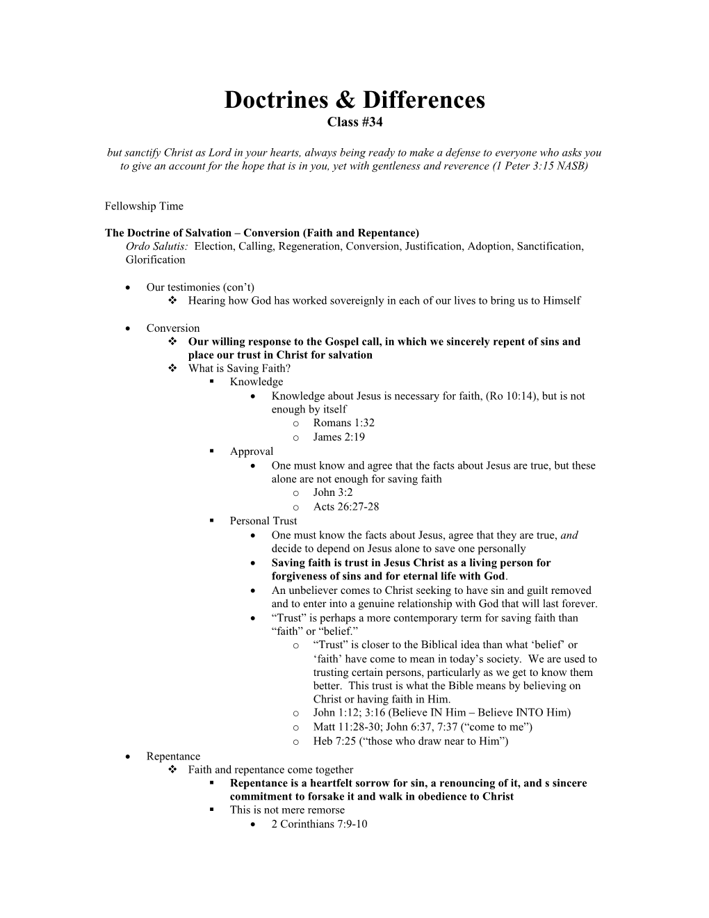 Doctrines & Differences s1