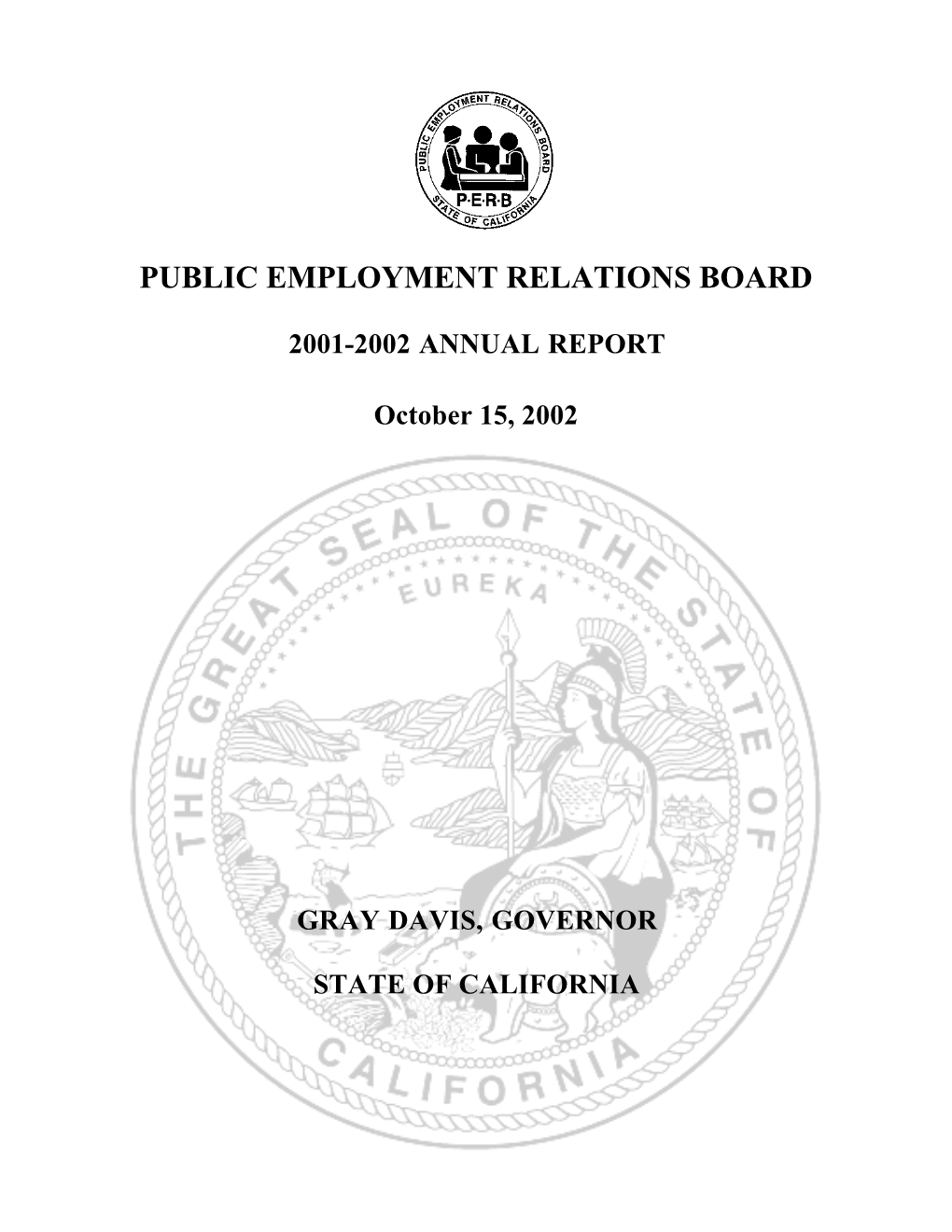 Public Employment Relations Board 2001-2002 Annual Report