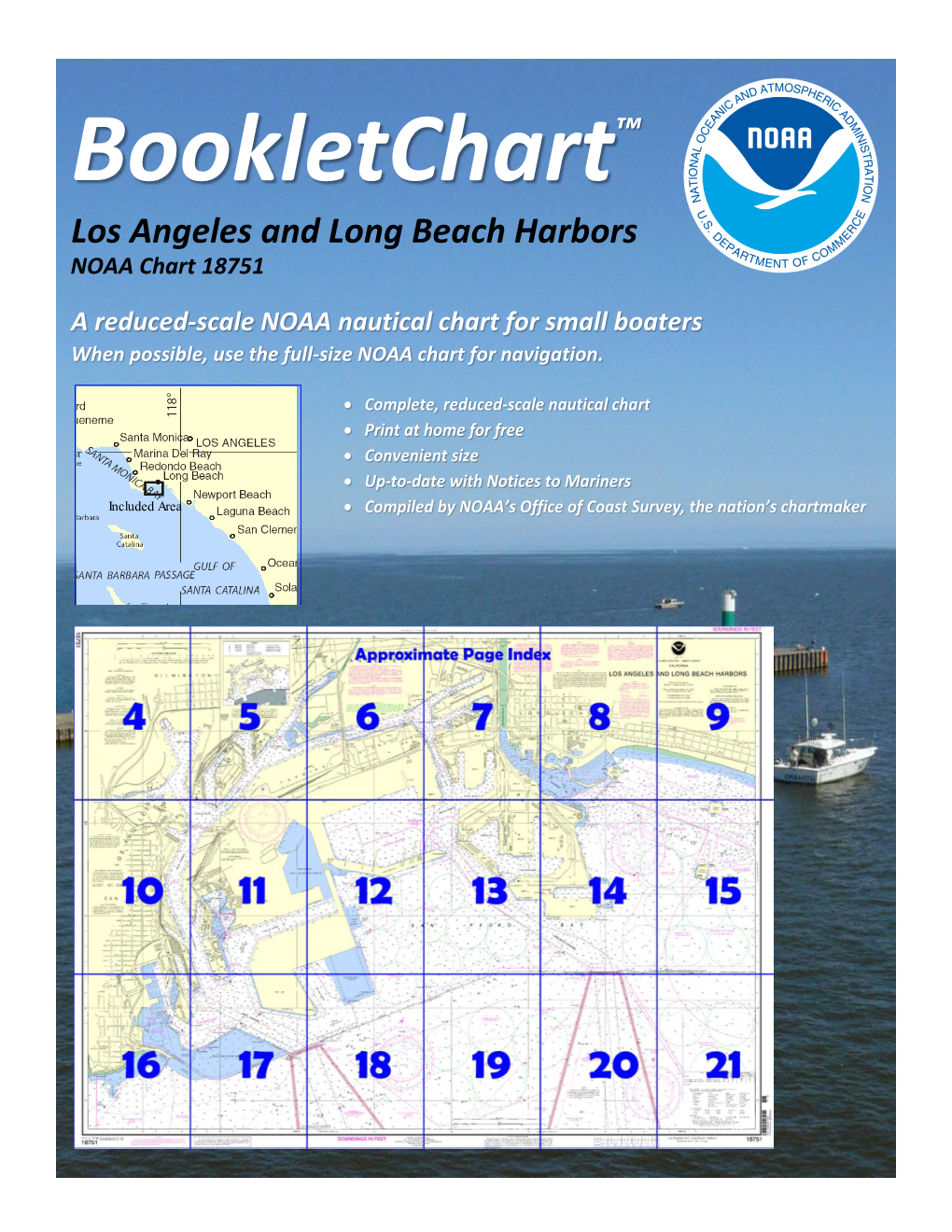 Los Angeles and Long Beach Harbors NOAA Chart 18751