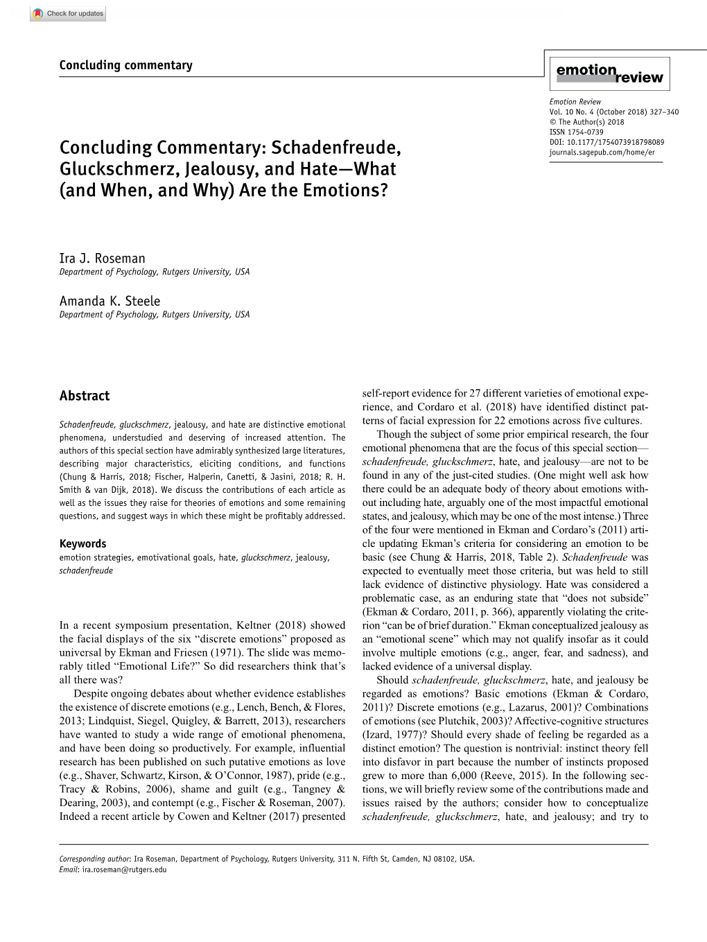 Schadenfreude, Gluckschmerz, Jealousy, and Hate Are Distinctive Emotional Terns of Facial Expression for 22 Emotions Across Five Cultures