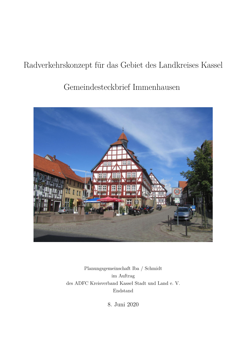 Radverkehrskonzept Für Das Gebiet Des Landkreises Kassel