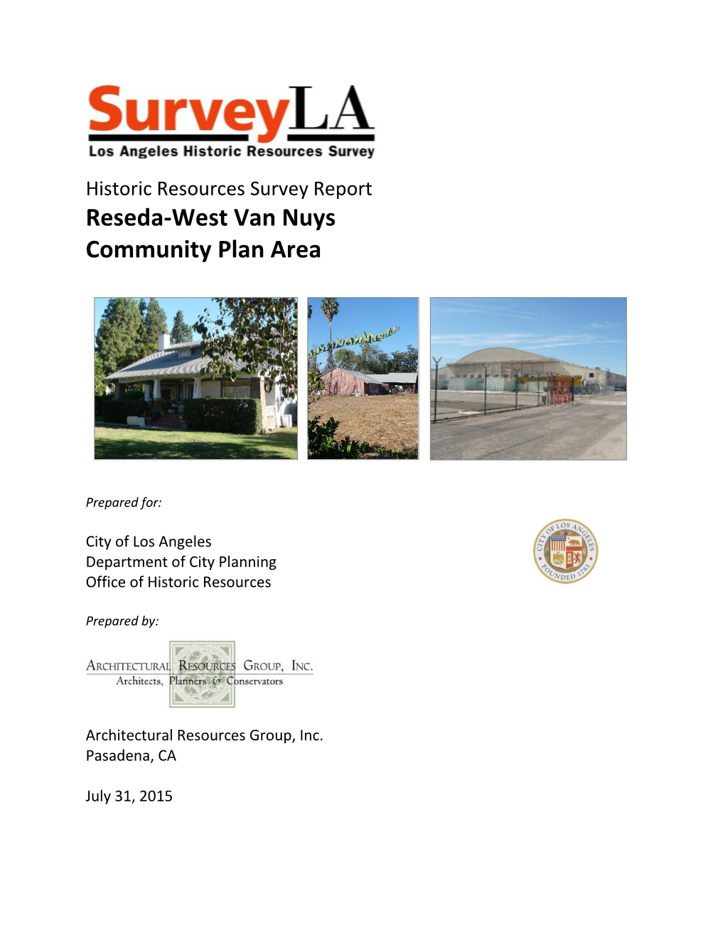 Reseda-West Van Nuys Community Plan Area