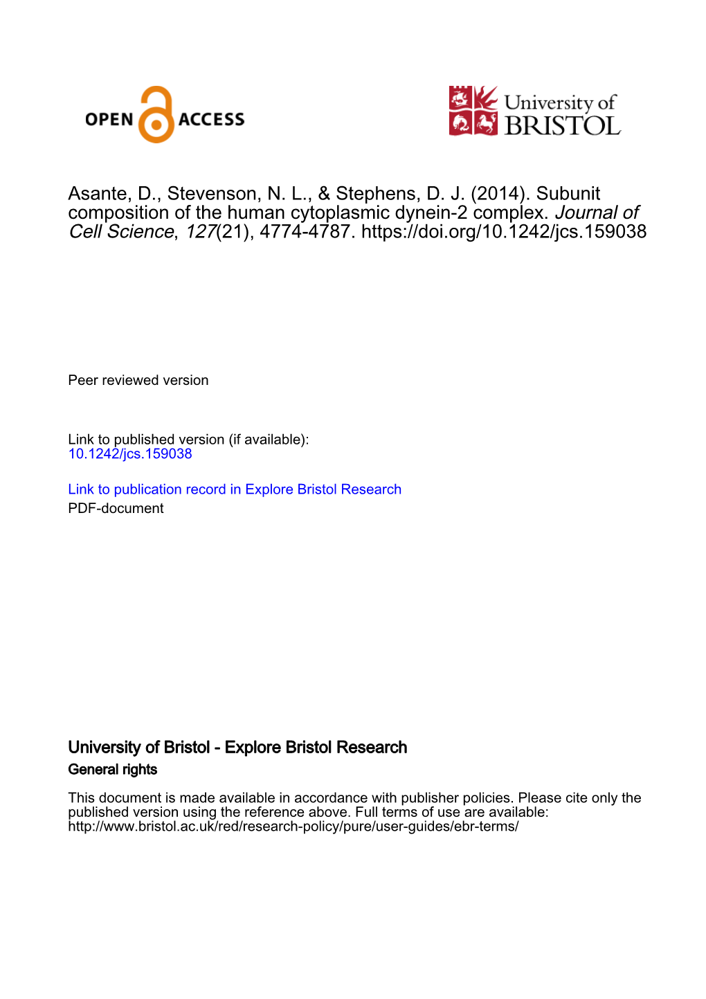 Asante Et Al Dynein-2 Final Author Version