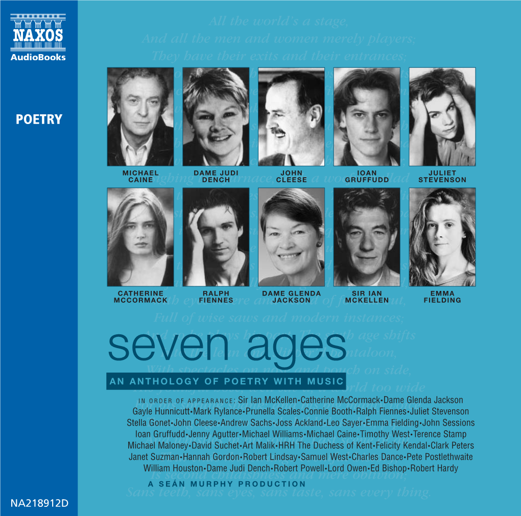 Seven Ages CD Booklet