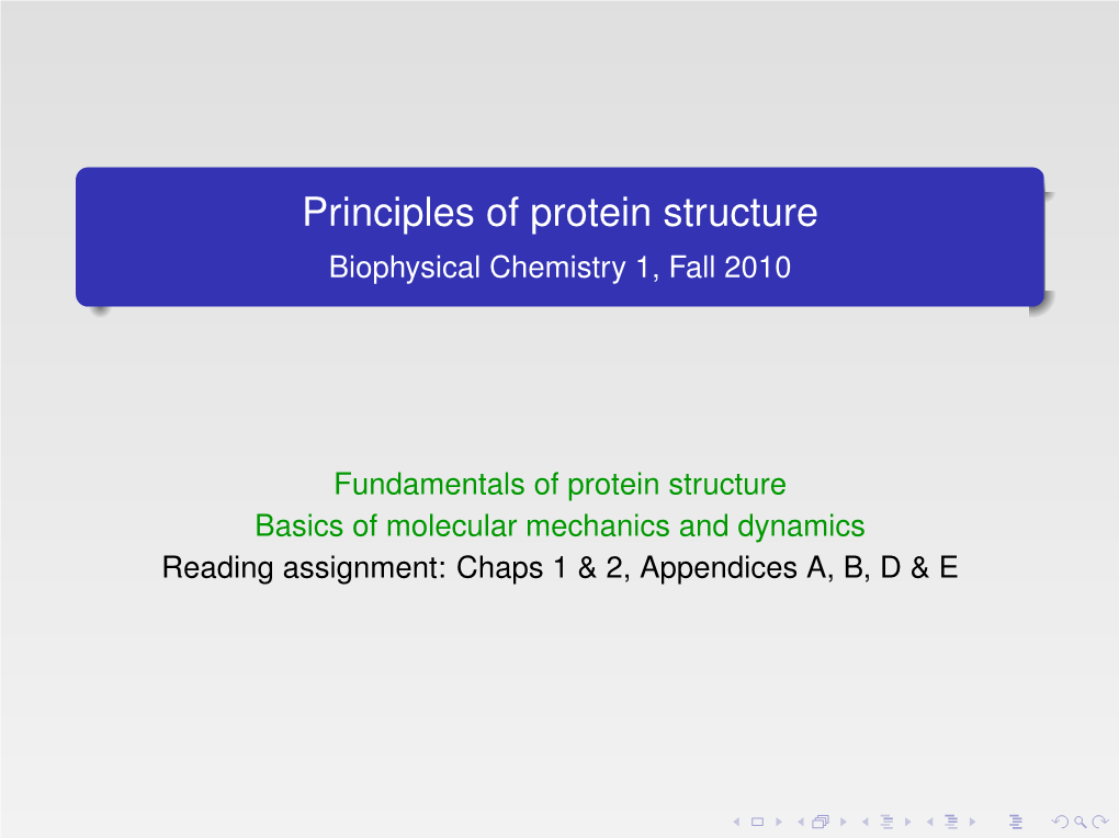 Basics of Protein Structure  15