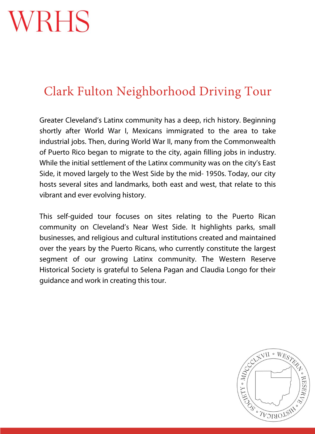 Clark Fulton Neighborhood Driving Tour