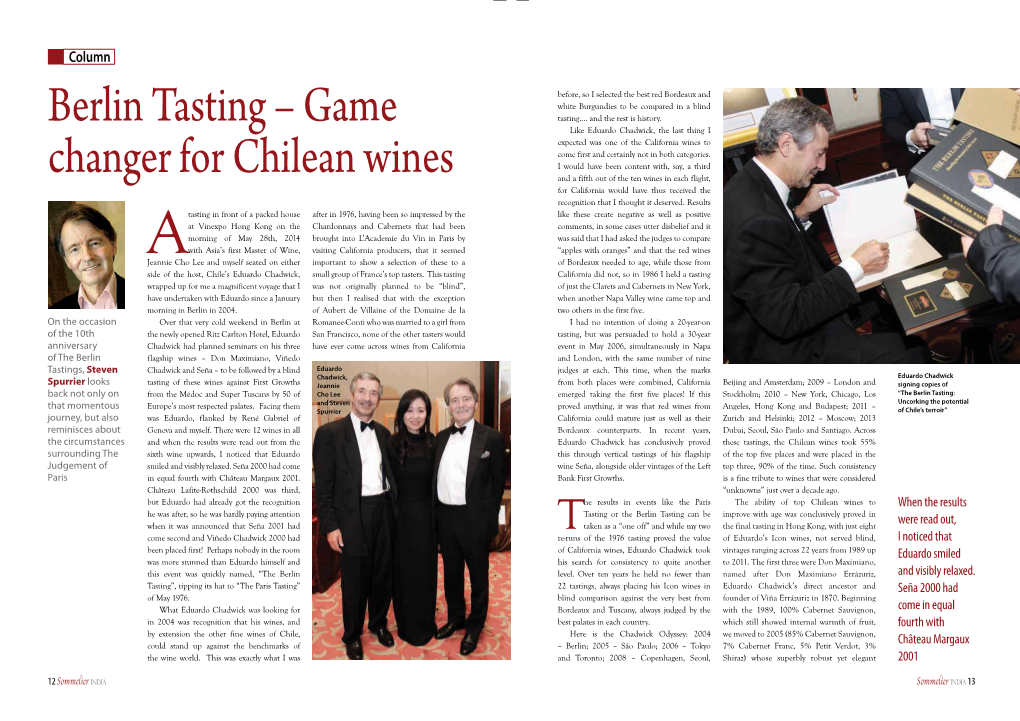 Game Changer for Chilean Wines