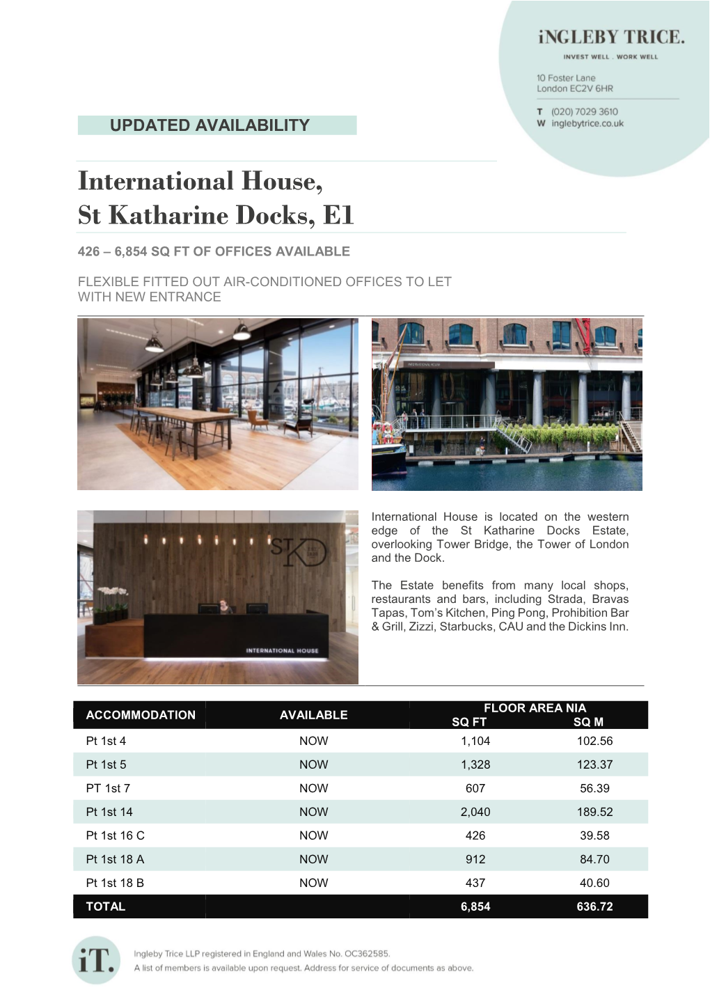 International House, St Katharine Docks, E1