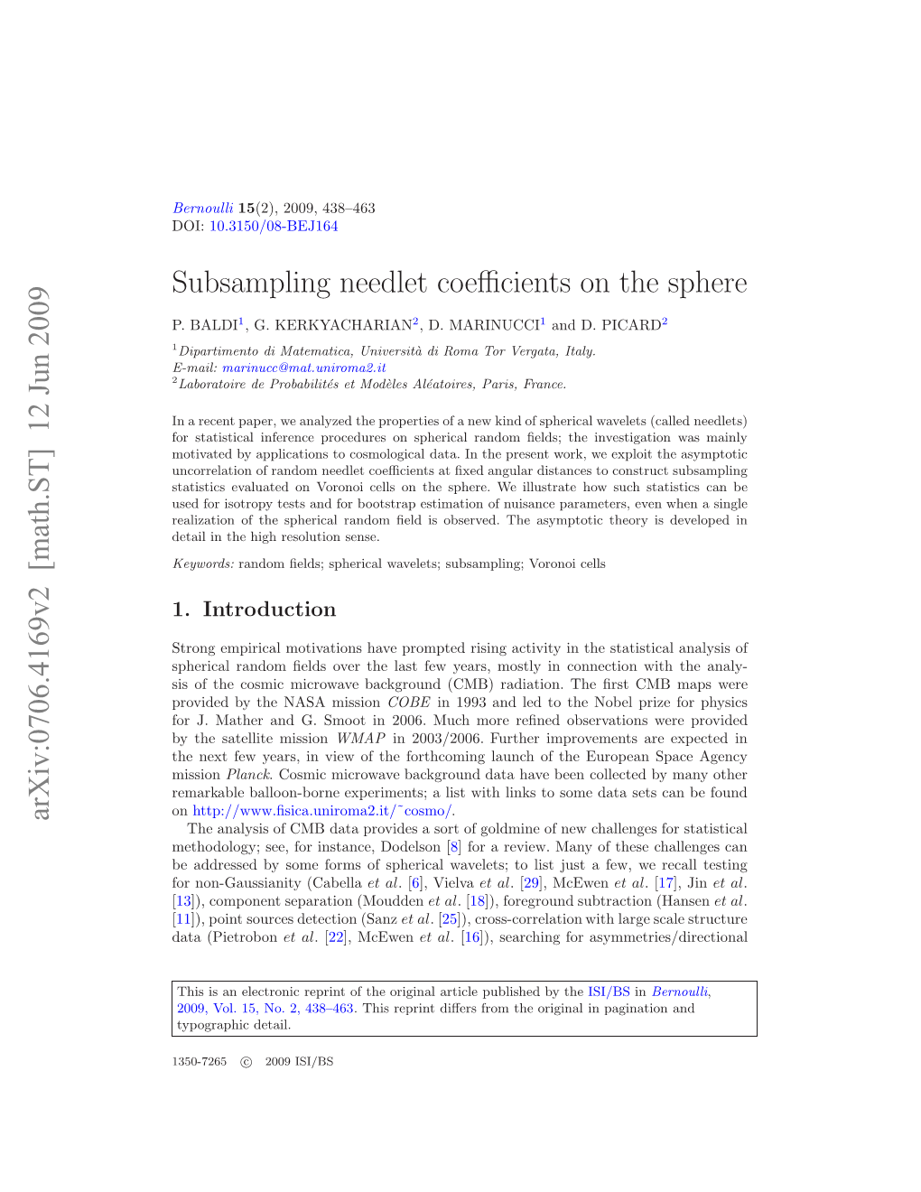 Subsampling Needlet Coefficients on the Sphere