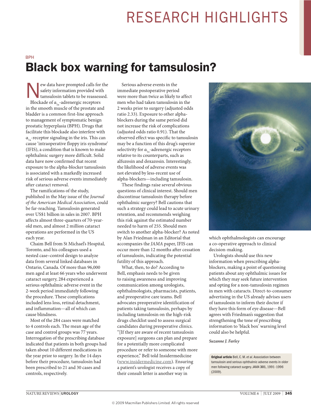 BPH: Black Box Warning for Tamsulosin?